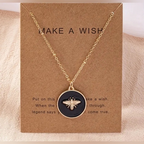 Make a wish Bee Pedant Necklace - Picture 1 of 3